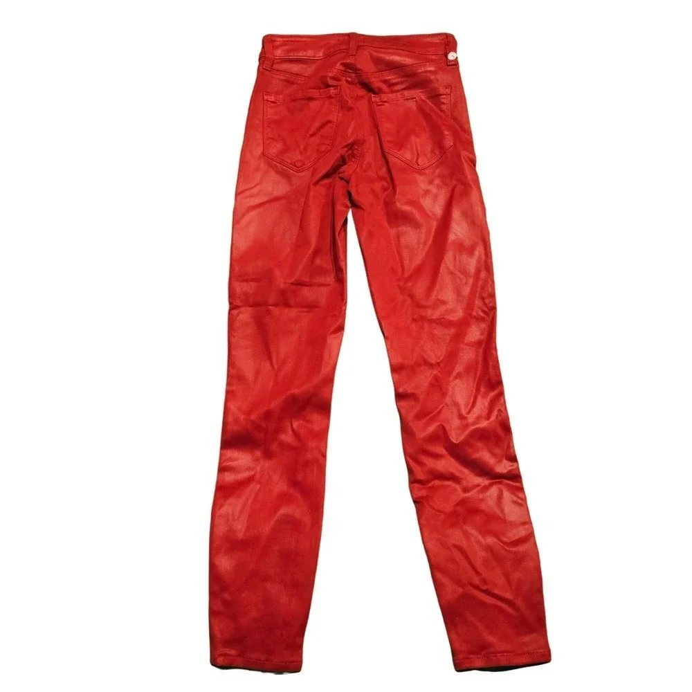 NWT L'AGENCE Margot Jean Redstone Coated 25 - Picture 2 of 5